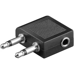 NTA 165 - 2x 3,5 mm Mono Klinken Stecker auf 3,5 mm Stereo Buchse