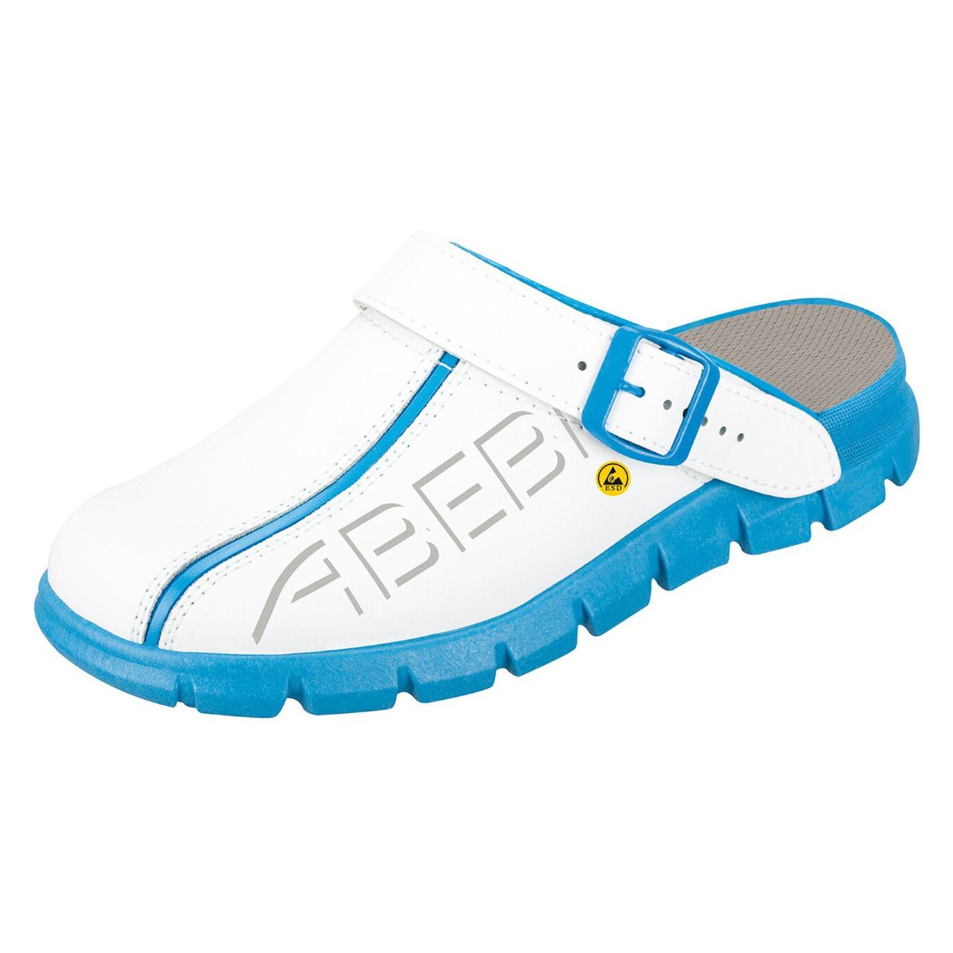 Abeba ESD-Berufsschuh "Dynamic Clog" weiss/ blau Gr.47 (47) (37312-47)