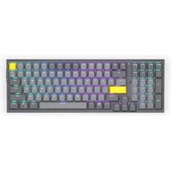 Endorfy Celeris 1800 (grau, US-Layout, Yellow by Gateron) (USA, Kabelgebunden), Tastatur, Grau