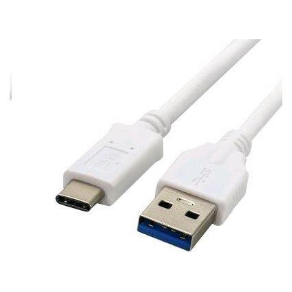 C-Tech Kabel USB 3.0 AM na Type-C kabel (AM/CM),, bílý (2 m, USB 3.2 Gen 1, 20 W) (CB-USB3C-20W)
