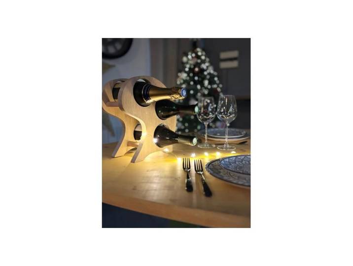 Cepcurva Range Bouteilles En Bois Pour 3 Bouteilles Woodup / Chêne