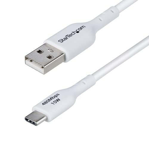 StarTech USB-A naar USB-C laadkabel, 2 meter, Wit
