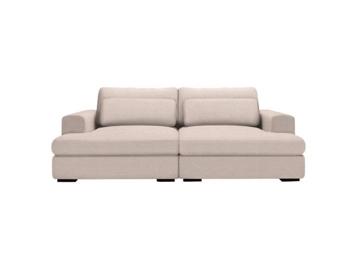 Lomoco Bigsofa, Beige, 2-3-Sitzer, Füllung: Schaumstoff, 218x80x158 cm, Stoffauswahl, Wohnzimmer, Sofas & Couches, Sofas, Bigsofas
