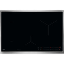 AEG OIO84B00XB Induktionskochfeld 80cm Edelstahlrahmen Hob2Hood BridgeFunktion PowerBoost