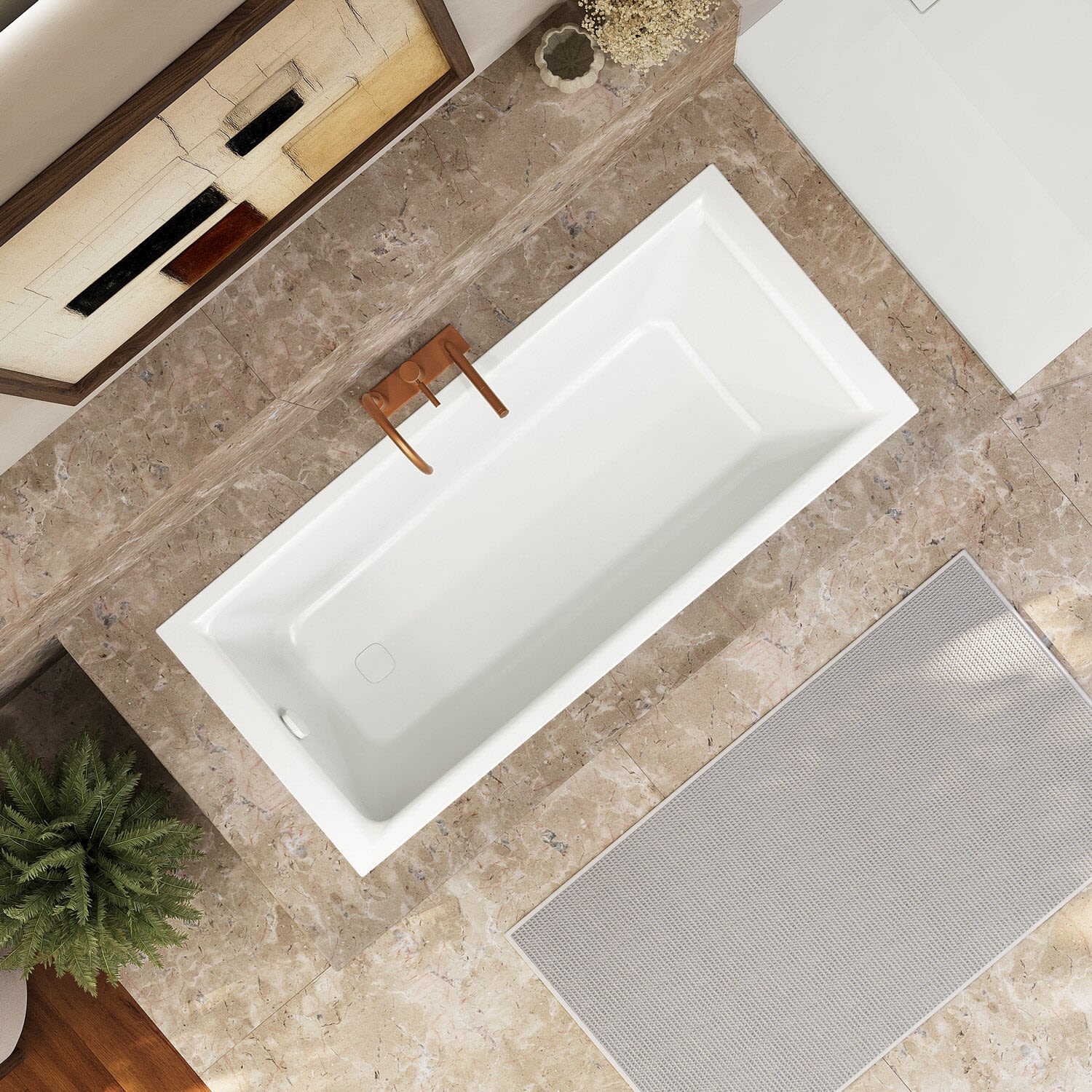 Kaldewei PURO NEXT Mod. 1428 Badewanne 180 x 80 cm, Badewannen, 142800010001, alpinweiß