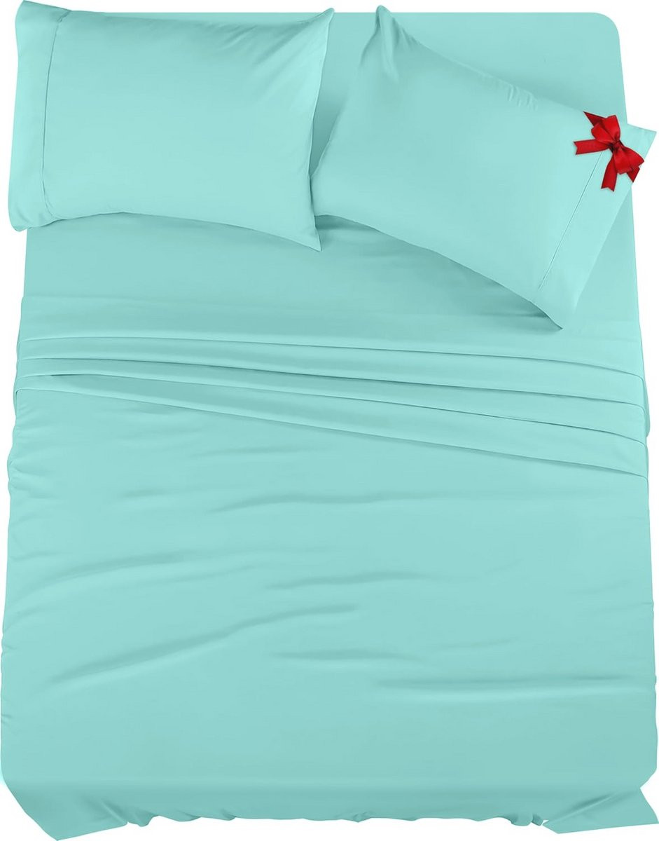 Luxe 4-delig beddengoedset voor queensize bed van geborsteld microvezel