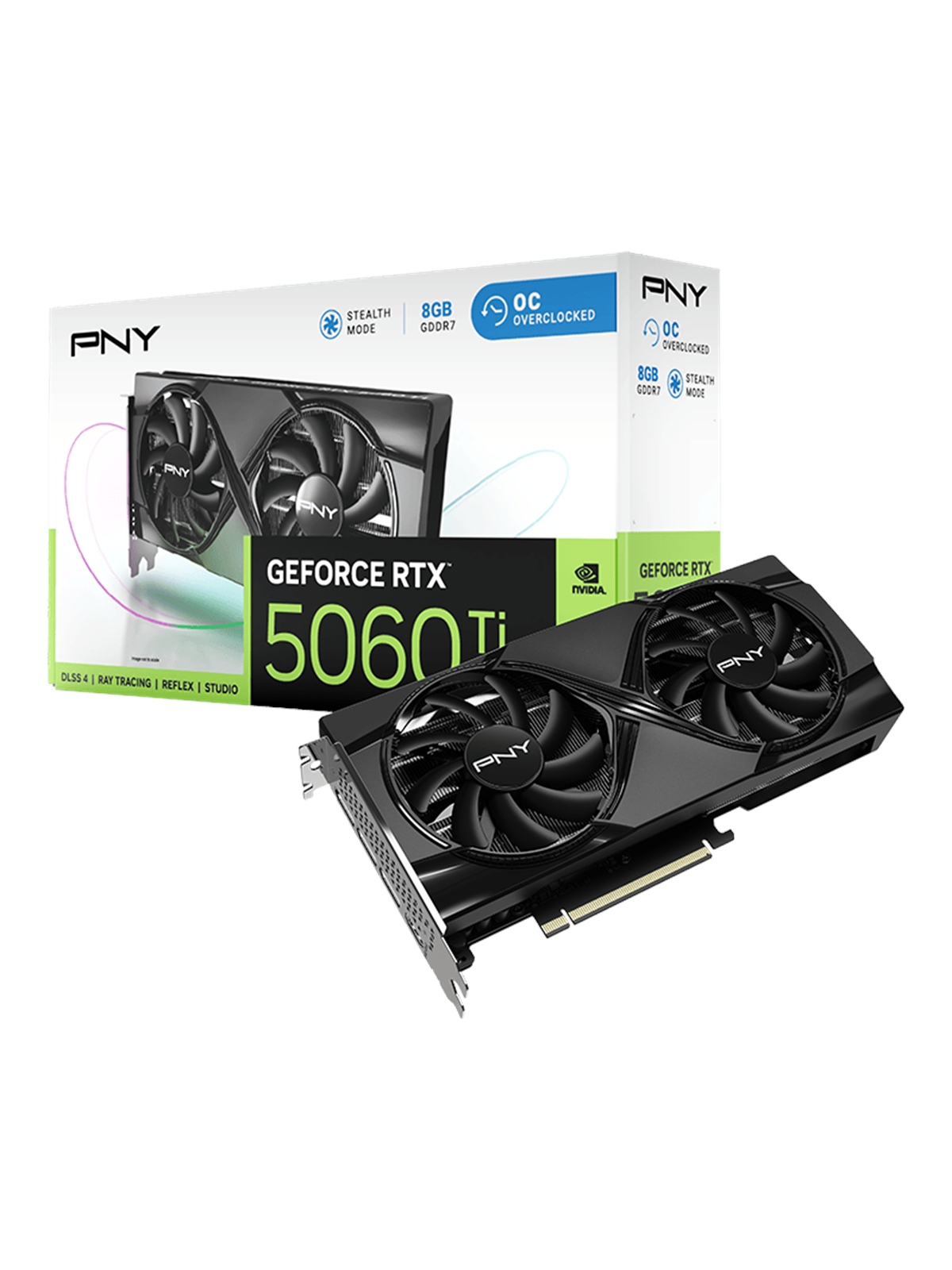 PNY GeForce RTX 5060 Ti Dual Fan OC - 8GB GDDR7 RAM - Grafikkarte