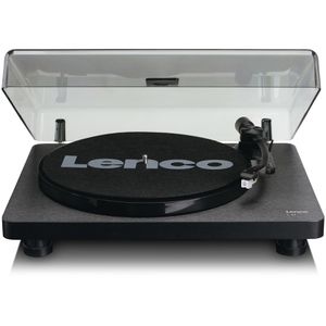 Lenco Plattenspieler L-30BK schwarz, mit USB, Riemenantrieb, halbautomatisch