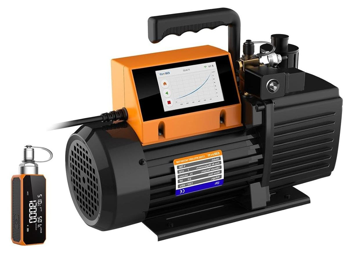 Selius Vacuümpomp met 9 CFM zuigsnelheid en vacuümmeter