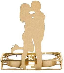 Inspired Deals Romantic Gold Heart Candle Holder For Valentine Day, Weddings And Table Decor c