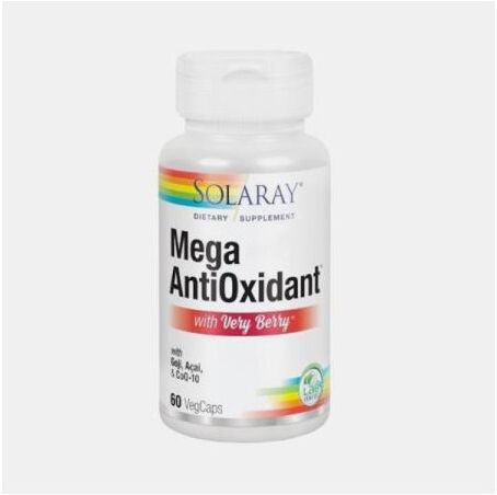 SOLARAY MEGA ANTIOXIDANT WITH VERY BERRY 60 CAPSULAS