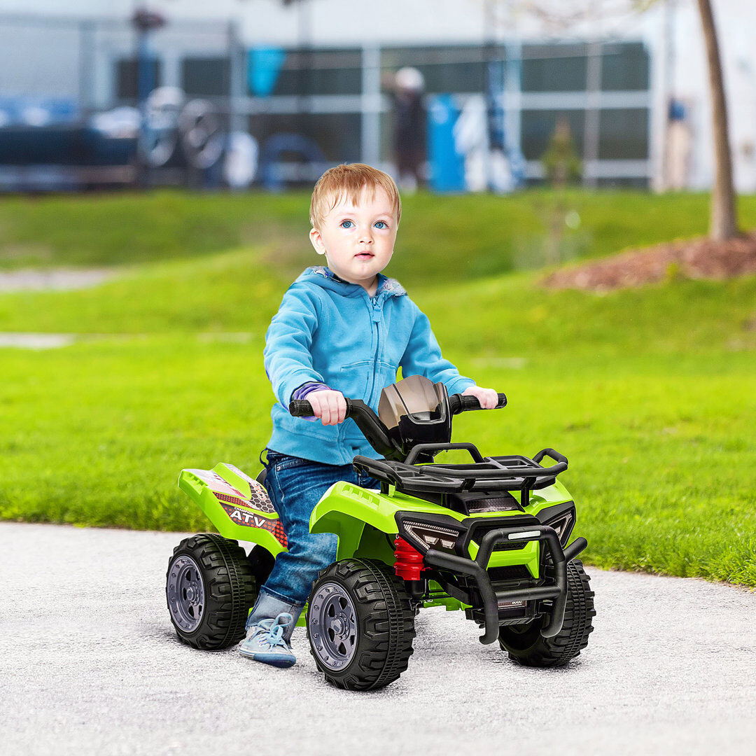 Goodner Isabelle & Max 6V Kids Electric Ride on Car Toddlers Quad Bike 18-36 Months Green 1