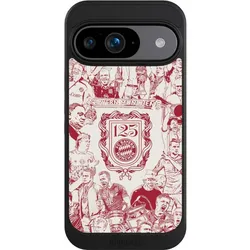 Nivocase Hülle für Google Pixel 9 Handyhülle NIVOcore Case Schwarz FC Bayern München Offizielles (Google Pixel 9), Smartphone Hülle, Schwarz