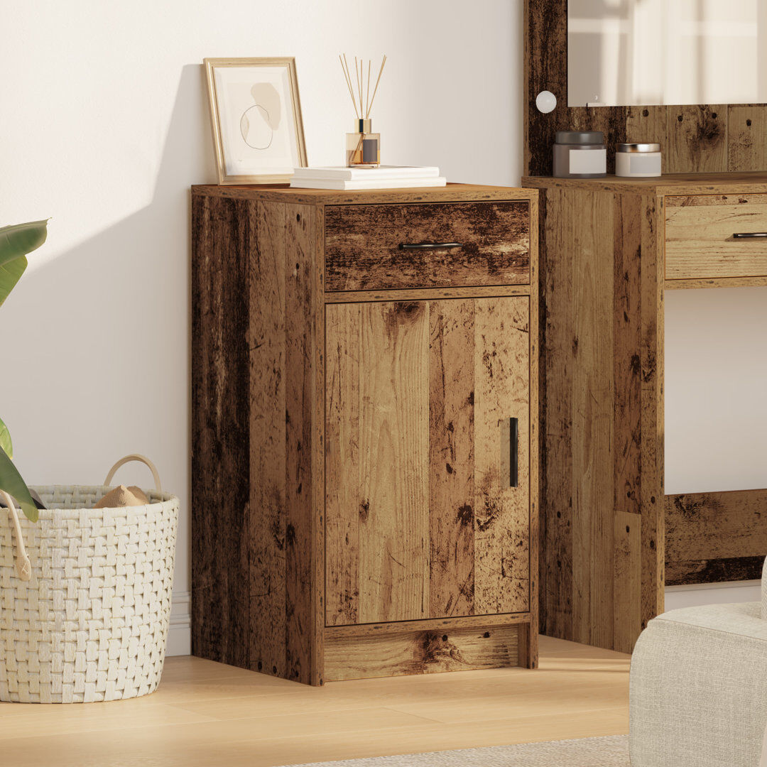 17 Stories 40cm Sideboard Old Wood 75cm H X 40cm W X 41cm D
