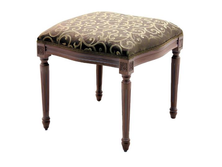Xlmoebel Hocker Designer Hocker aus Holz mit textilem Bezug für modernes Wohnen (Hocker), Hergestellt in Europa