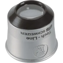 SCHWEIZER Uhrmacherlupe Tech-Line Vergr. 10x Linsen-D.22,8mm - 9710