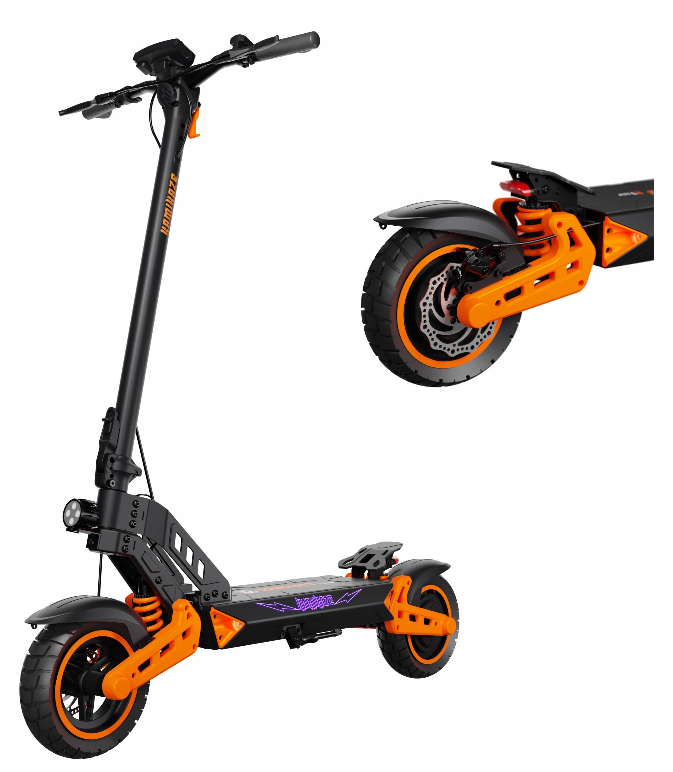 K1 Lite 800W 48V 13,5Ah 60 km Ipx45, Geschwindigkeit 20Km/H, Federung Kamikaze