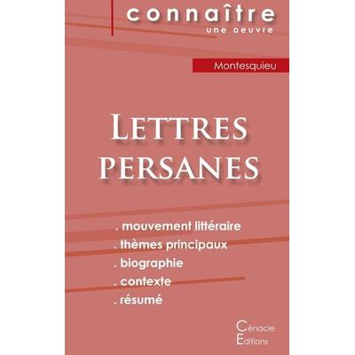 Fiche de lecture Lettres persanes de Montesquieu (analyse littéraire de référence et résumé complet), Taschenbuch von Montesquieu, Les éditions du