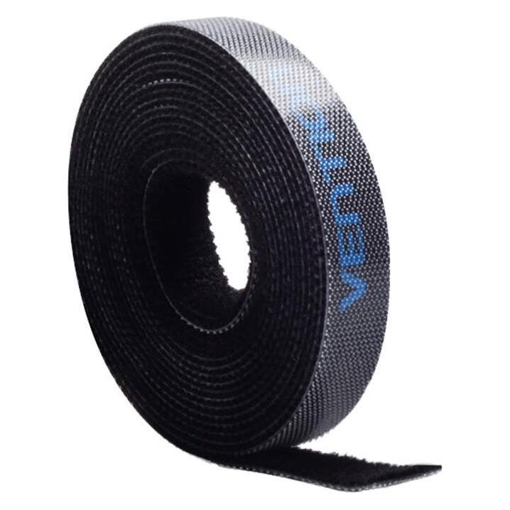 Vention Cable Organizer Strap KAABA 1m Black (Klettkabelbinder, 1000 mm, 1 Stk.) (KAABA)