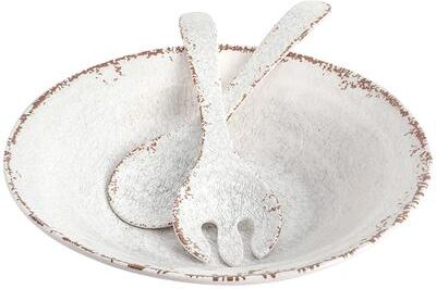 Laurie Gates Mauna 3pc Melamine Serving Bowl Set with Serving Utensils