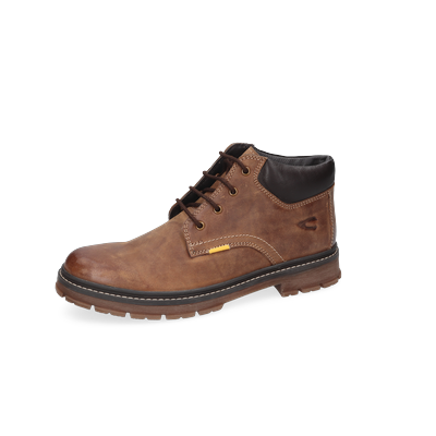 Schnürboots CAMEL ACTIVE, Herren, Gr. 40, braun, Leder, Schuhe Schnürboots, Schnürstiefelette, Herbst-Boots mit Profilsohle