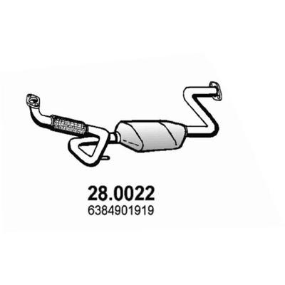 ASSO Katalysator 28.0022 vorne für Mercedes