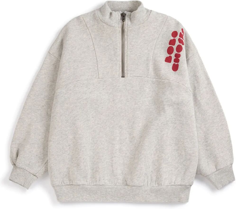 Bobo Choses Sweat Zippé Bobo Choses Coton Bio Gris chiné 4/5 ans