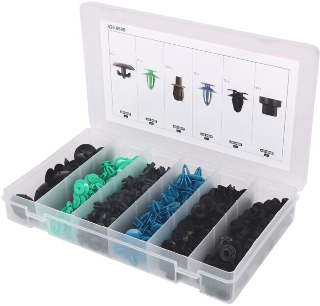 KS Tools Jeu de clips de fixation - Opel, 300 pcs (420.0600)