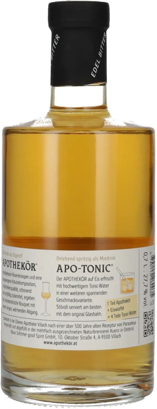Apothekör zart-herber Kräuterbitter 27,7% Vol. 0,7l