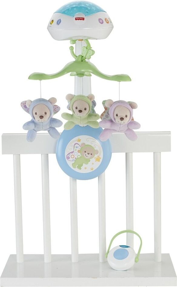 Fisher-Price Móvil ositos voladores juguete de cuna carrusel proyector para bebé .