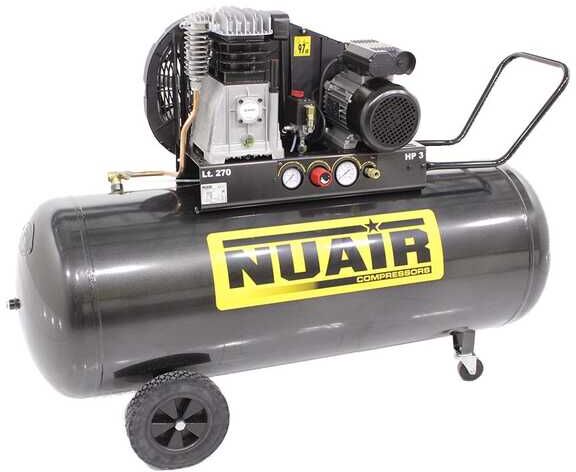 Nuair B 3800B/3M/270 TECH - Elektrischer Kompressor mit Riemenantrieb - Motor 3PS - 270 Lt