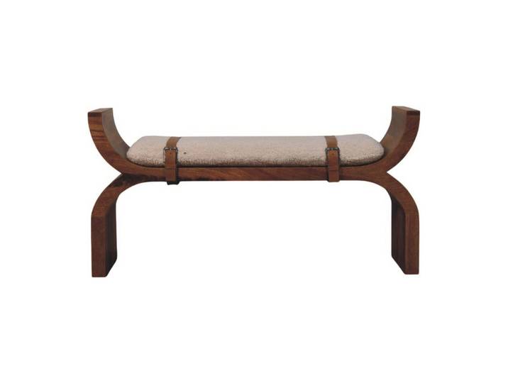 SITZBANK mit Amber-Eichen-Finish, braun.