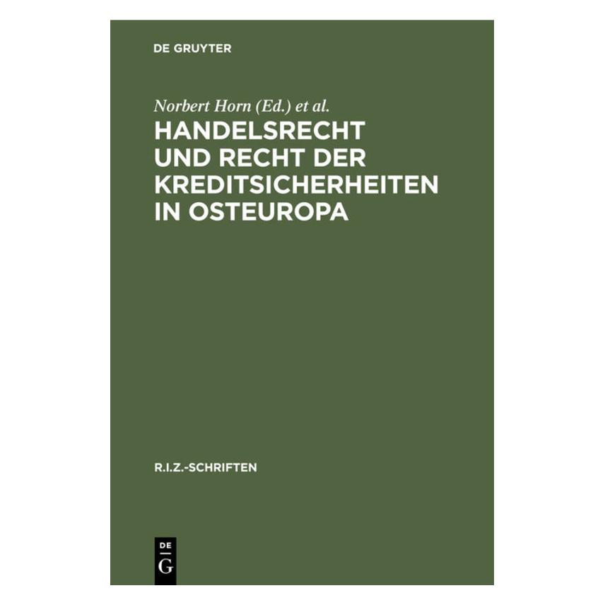 De Gruyter Handelsrecht u.Recht d.Kreditsicherheit (Deutsch, Hardcover, Norbert Horn, Pleyer) (67765835)