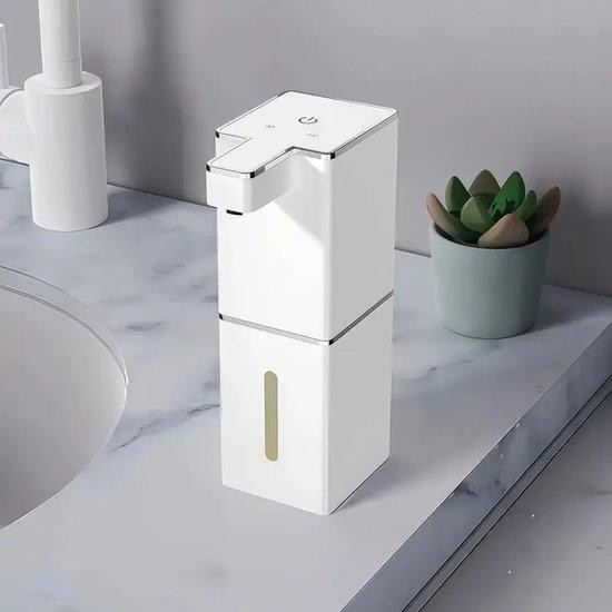 Elektrische automatische schuimzeepdispenser met sensor voor handwas, wit