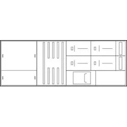 ABN WMS312X5044N Wandlermessschrank 320A MD Sachsen NH2-Zug /Abg 840x1890x280mm IP55 SK2
