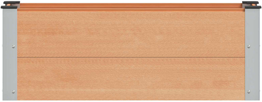 Dakota Fields Planter Brown 36cm H x 100cm W x 30cm D