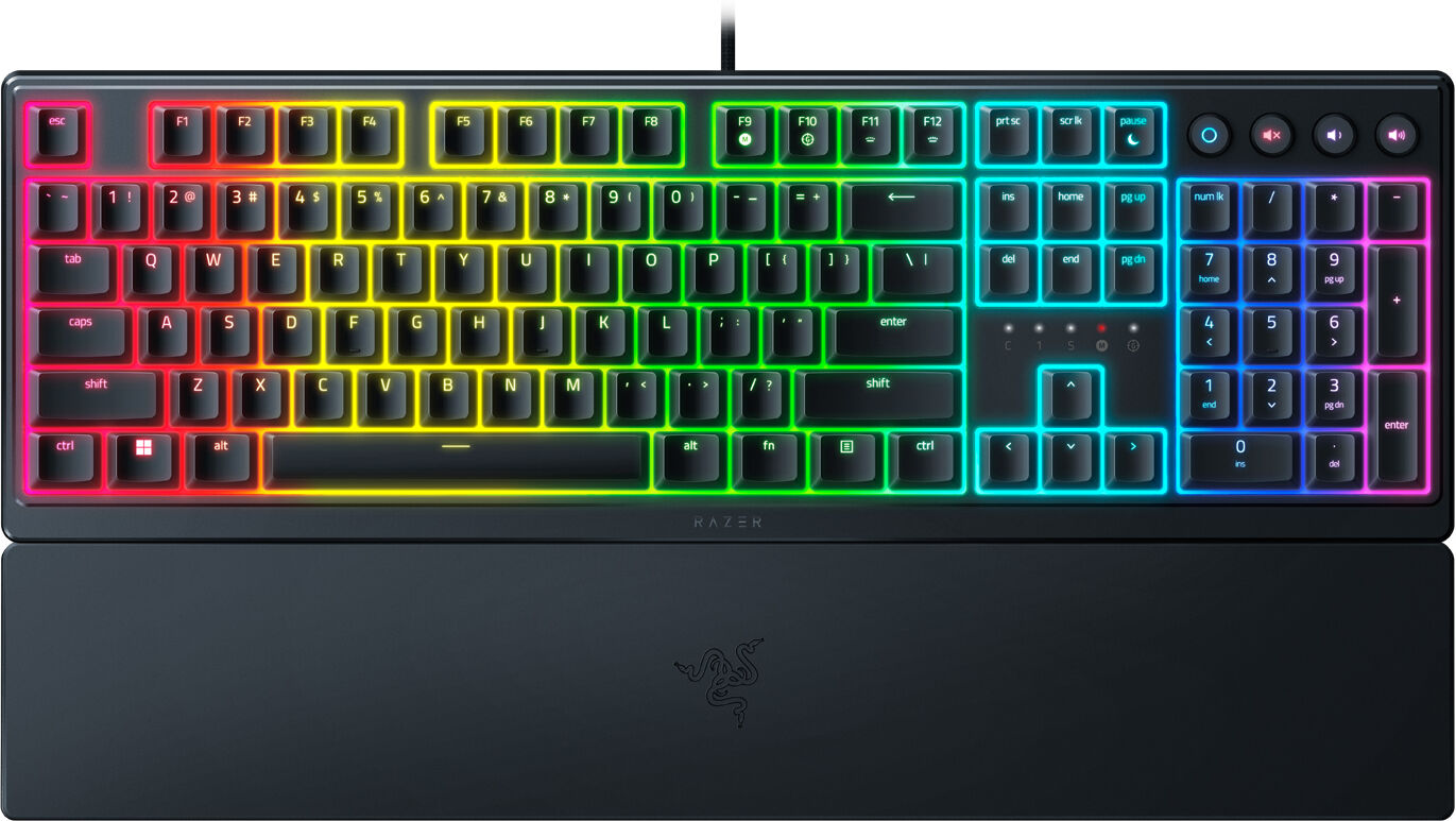 Razer Ornata V3 Low Profile Rgb Gaming Tangentbord [Mecha-Membrane Clicky] -