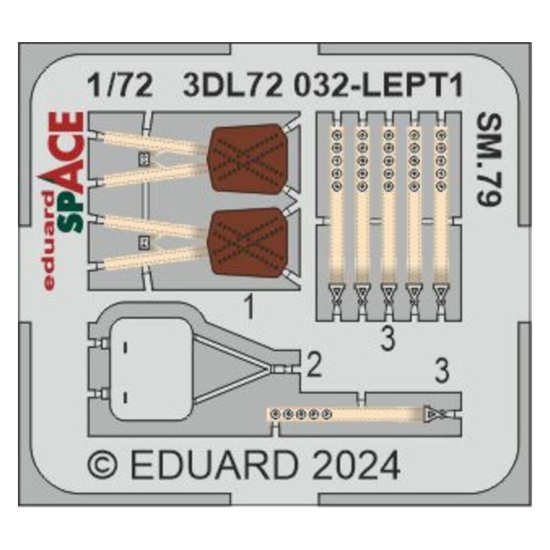 Eduard SM.79 SPACE ITALERI (3DL72032)