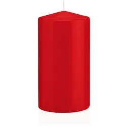 Wiedemann Kerzen rote Stumpenkerzen in Cello 80 x 40 mm, 24 Stück