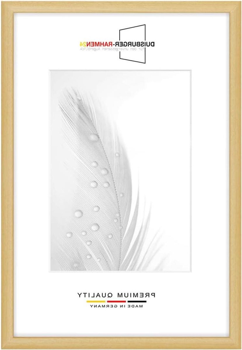 Houten fotolijst Natuur - Smal modern frame met onbreekbaar kunstglas - 50 x 90 cm