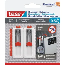 TESA 77782 - tesa Verstellbarer Klebenagel 0,5 kg, 2er Pack
