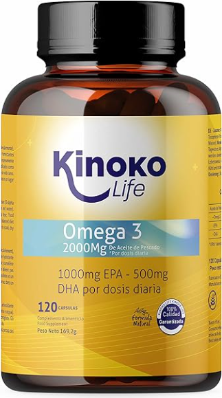 Kinoko Life  Omega 3 2000 mg EPA 1000 mg/DHA 500 mg Fish Oil 120