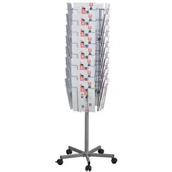 Twinco, Prospektständer, Brochureholder Twin Agenda A4 32 fag t/gulv Ø510xH1475mm (A4)