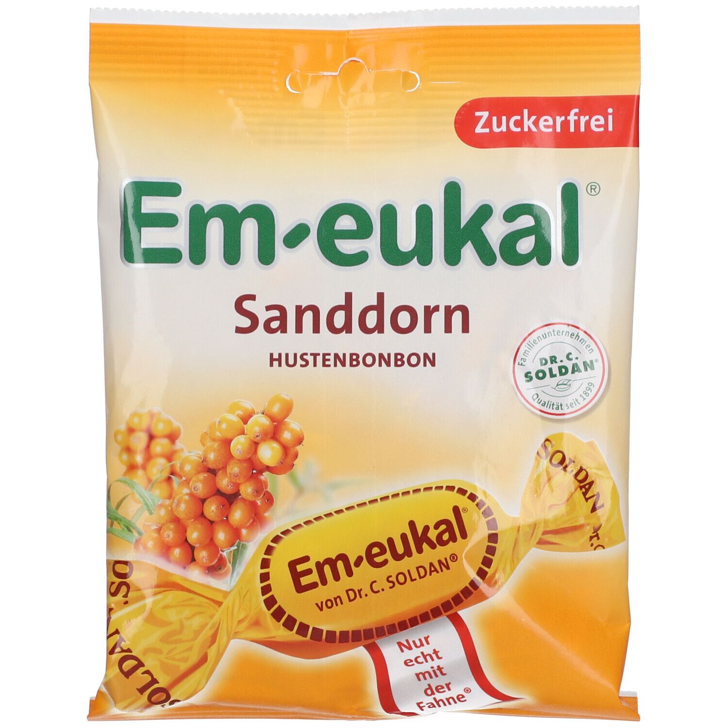 Em-Eukal Bonbons Sanddorn zuckerfrei 75 g