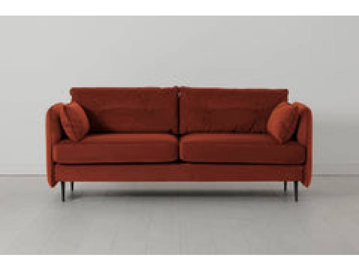 Model 19 Dreisitzer-Sofa, Ziegelrot