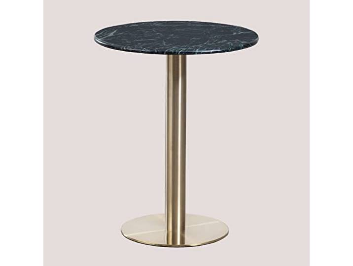 SKLUM Runder Bartisch aus Cosmopolitan Marmor Champagner-Gold Ø60 cm