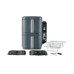 Ninja Double Stack XL Heißluftfritteuse mit 2 Schubladen 9,5 L – Blau | SL500EU | von SharkNinja
