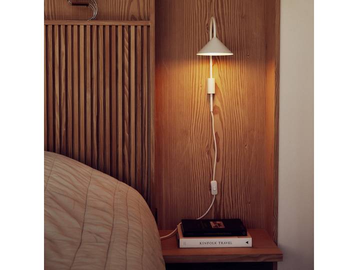 Applique murale Grasp, blanc mat, 40 cm, à brancher - FRANDSEN - Couloir - Design - Métal - À ampoule unique