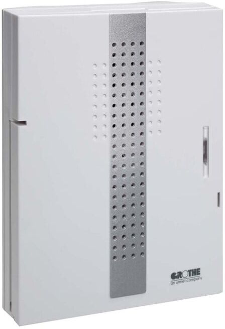 Grothe Sonnette électronique 17 sons, blanc/argent CROMA 230A (43175)