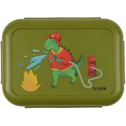 Trixie Baby Lunchbox mit Klickverschluss Feuerwehrmann Dino, Lunchbox, Mehrfarbig